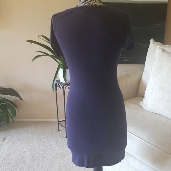 Forever 21 blue midi body con dress - Picture 5 of 7